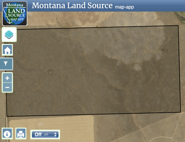 320 Acres of MT Prairie Land map image