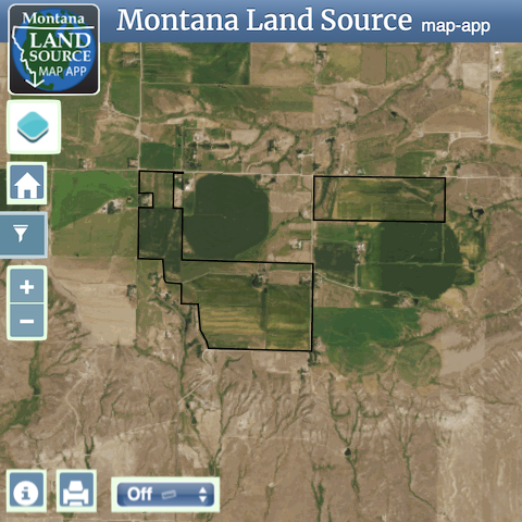 397 Acres in Cascade County map image