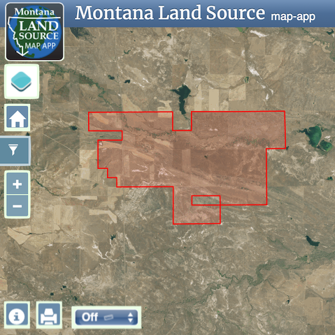 Bear Creek Ranch Grass Range map image