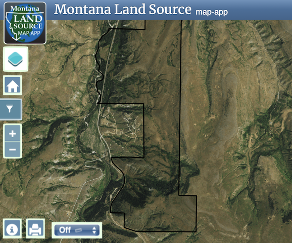 Belt Creek Ranch Auction map image