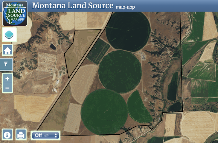 Big Horn Pivot Farm map image