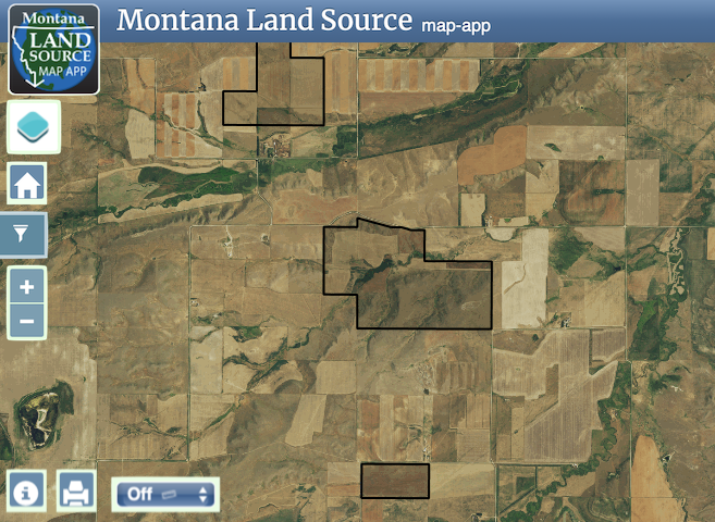 Central Montana Parcels map image