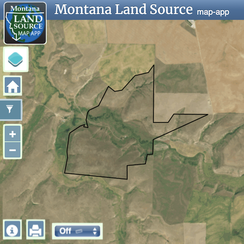 Central Montana Valley Ranch map image