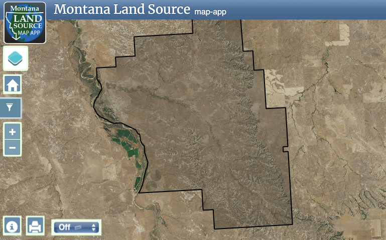 Ellis Ranch in Montana map image