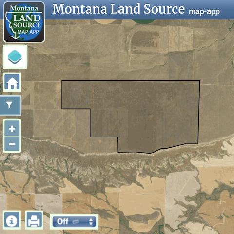 Golden Valley County Land Auction map image