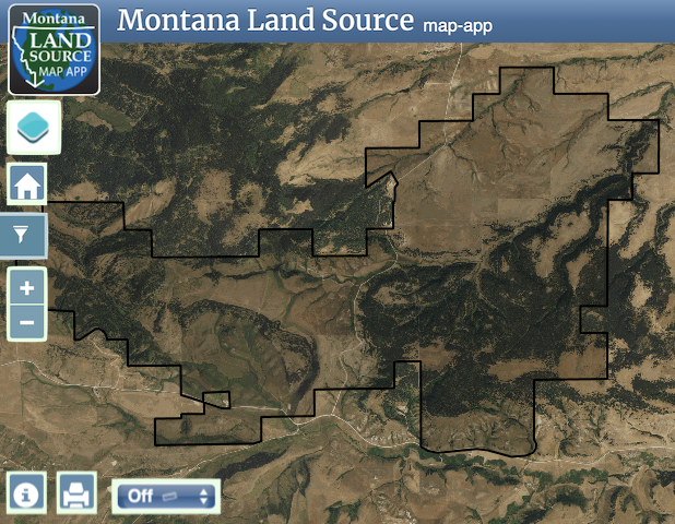 Horsethief Basin Ranch map image