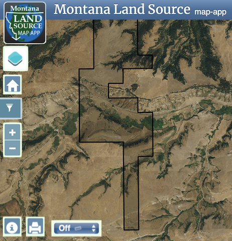 McDonald Creek Ranch map image