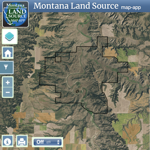 Montana Wildlife Retreat Ranch map image