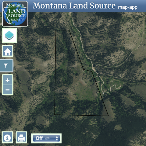 Mountain Property Minutes From Helena map image