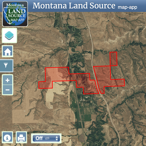 Neal Ranch - Homeplace Tracts map image