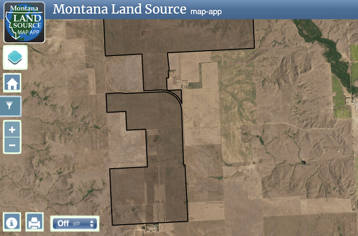 Northeast Montana Farm map image