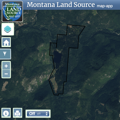 Okaga Lake Ranch map image