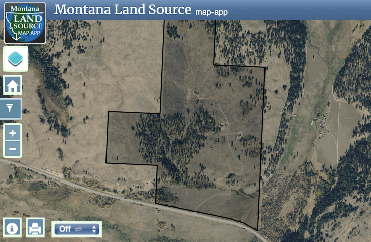 Ovando Mountain Ranch map image