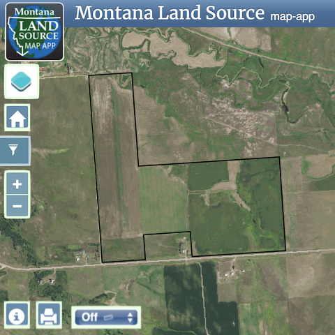 Productive Farm Ground In Baker, MT map image