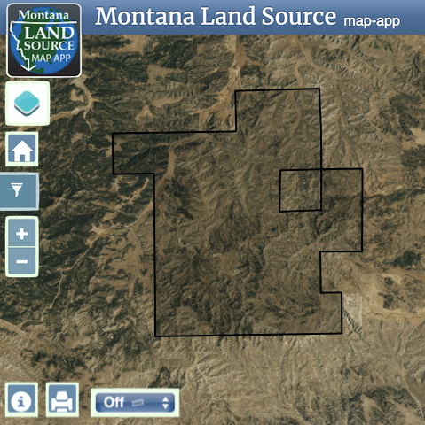 Square Butte Elk Ranch map image