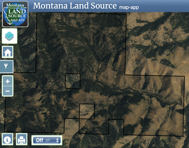 West Hound Creek Ranch map image