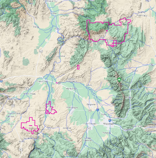 Map of Climbing Arrow Ranch