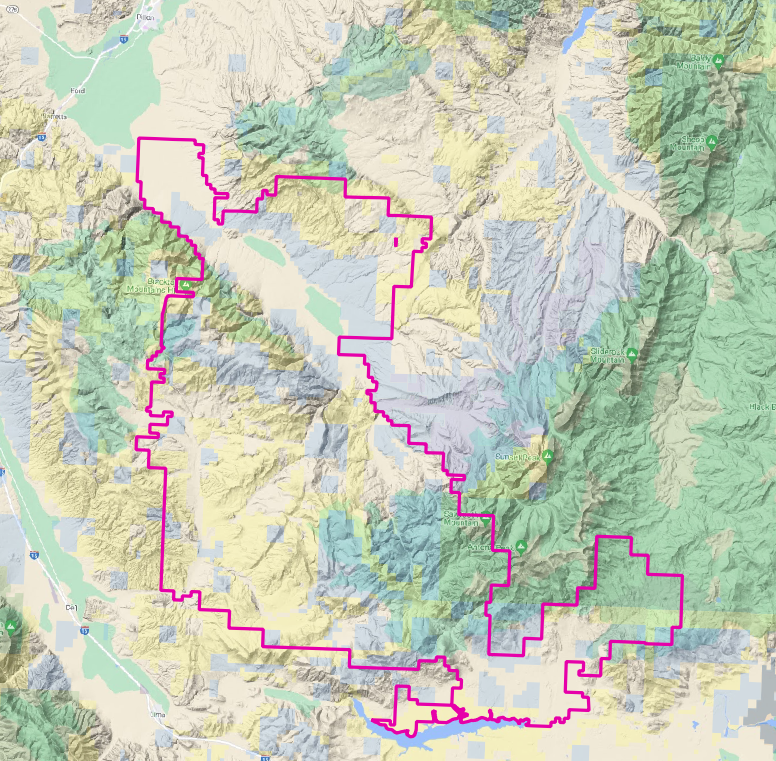 Map of Matador Beaverhead Ranch